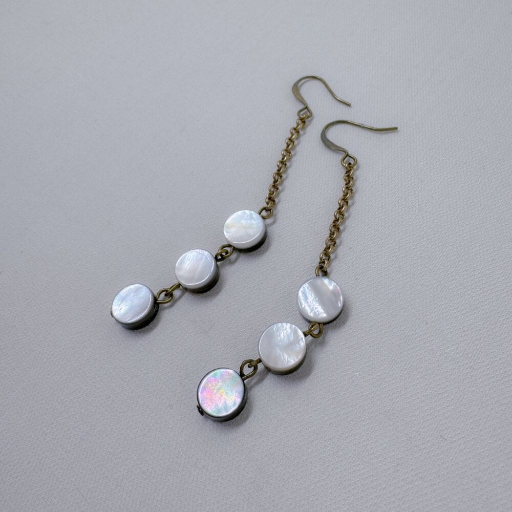 Mother of Pearl Drop Earrings, Cival Collective